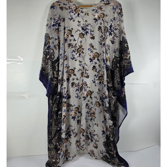Lulla Collection By Bindya OS Floral Kimono Cover Up Romantic Boho Fairy Core - Picture 2 of 8